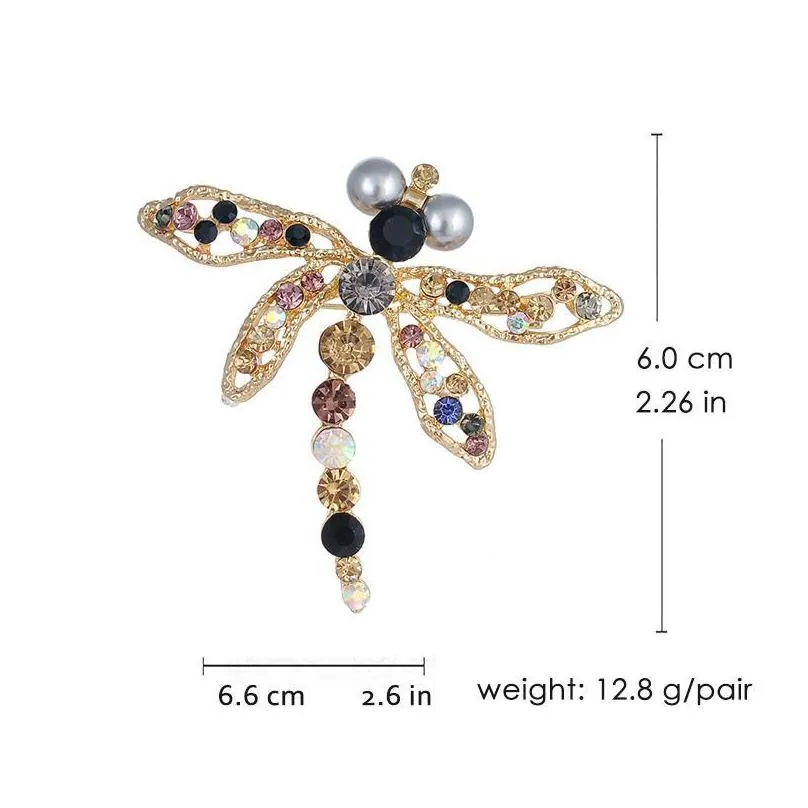 pins brooches veyo gold dragonfly rhinestone pins vintage brooch for women fashion jewelry gift