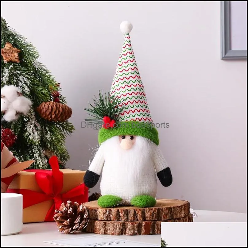 christmas decorations cute plush doll cartoon toy for kids christmas gnome dolls ornaments elf accessories xmas gifts house decor 11 2qy