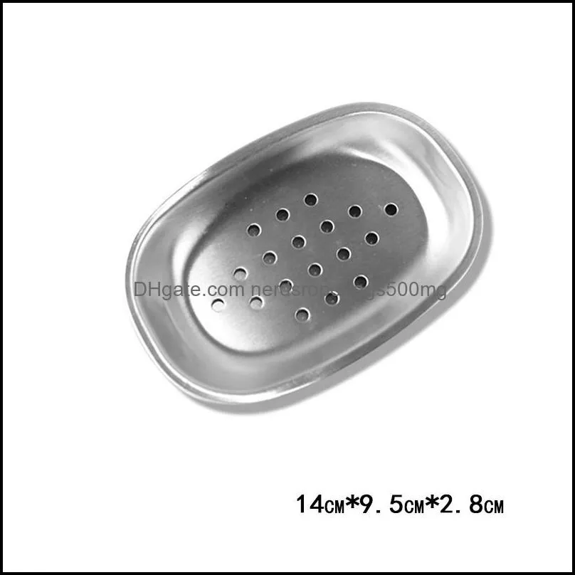 stainless steel soap dishes double layer soap holder for kitchen bathroom sink bath home shower draining soap rack