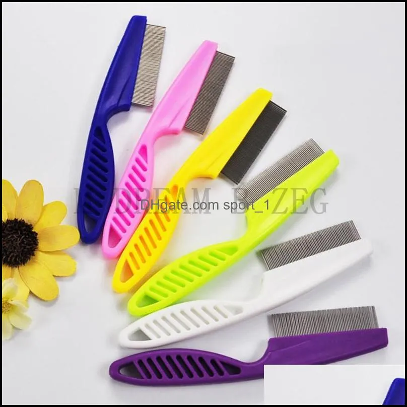 pet comb animal care protect flea combs for cat dog stainless steel comfort hair comb