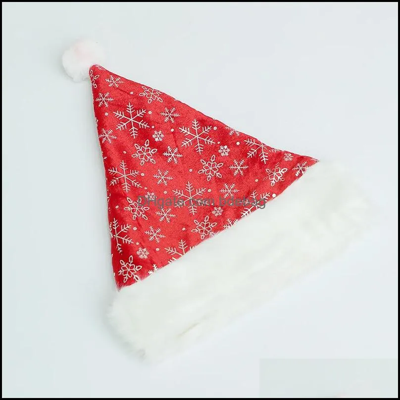 long plush cloth christmas hat festival decoration clothing festivals pure color santa claus hats selling 4 8gs l1