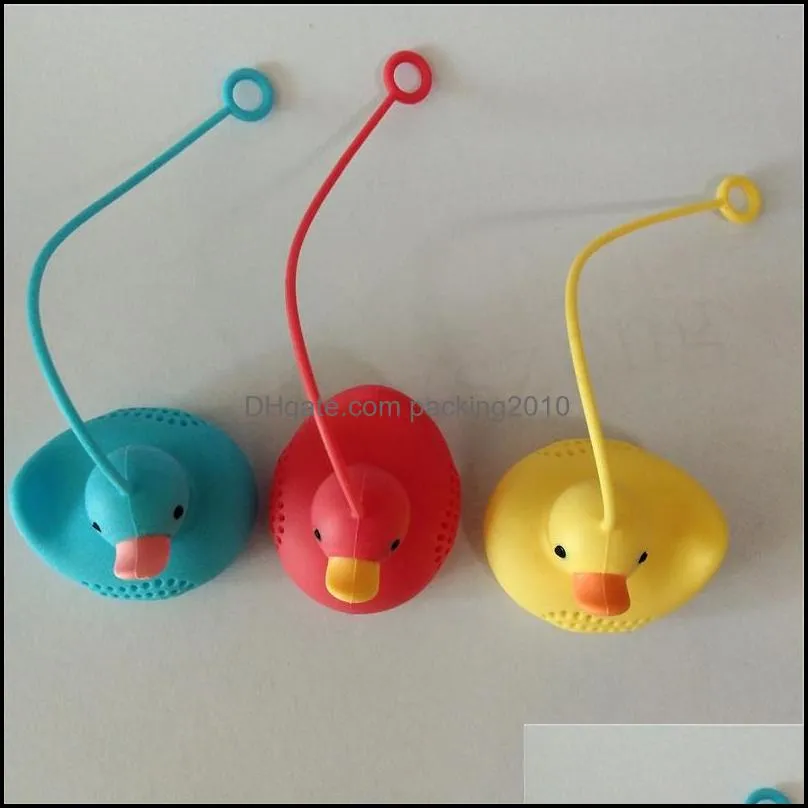 mini silicone duck tea infuser new arrivel duck tea strainer teapot filter loose tea leaf herbal tools