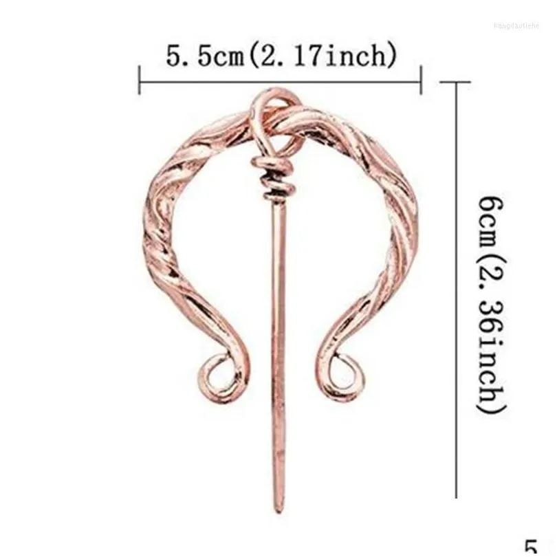 brooches retro medieval  brooch penannular twists cloak clasp shoulder shawl pin sweater scarf cardigan scottish jewelry