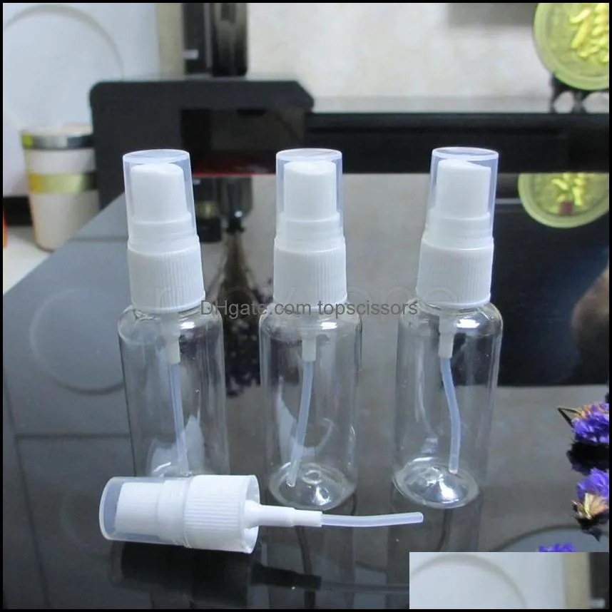 high quality plastic clear 20ml portable travel transparent perfume atomizer hydrating empty spray bottle makeup tools vva478