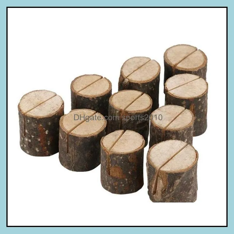 tree stump place card holder 4 styles wood slice rustic style photo clip wedding natural wooden decoraton