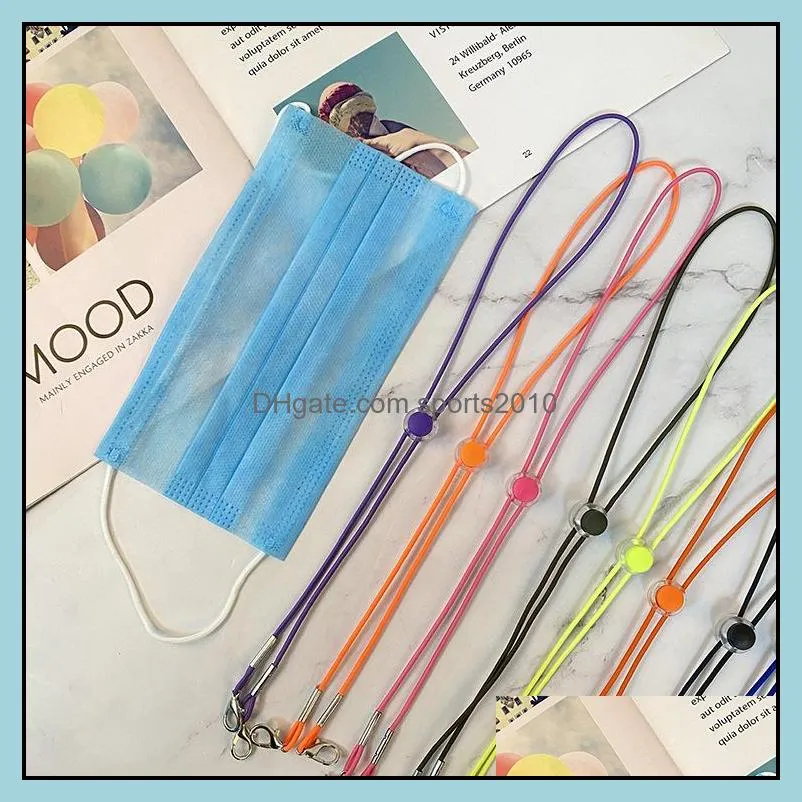 12 colors antiloss mask rope extension reusable face mask holder glassses masks lanyard hang on neck string masks rope