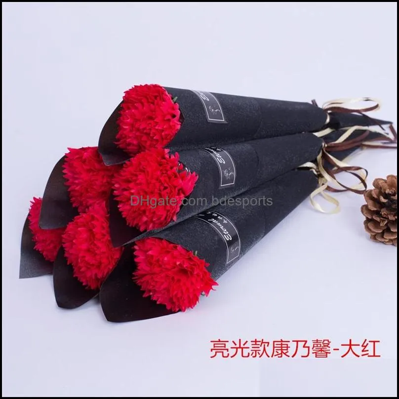 valentines day simulation carnation single rose soap flower for valentines day womens day wedding gift soap flower 79 p2