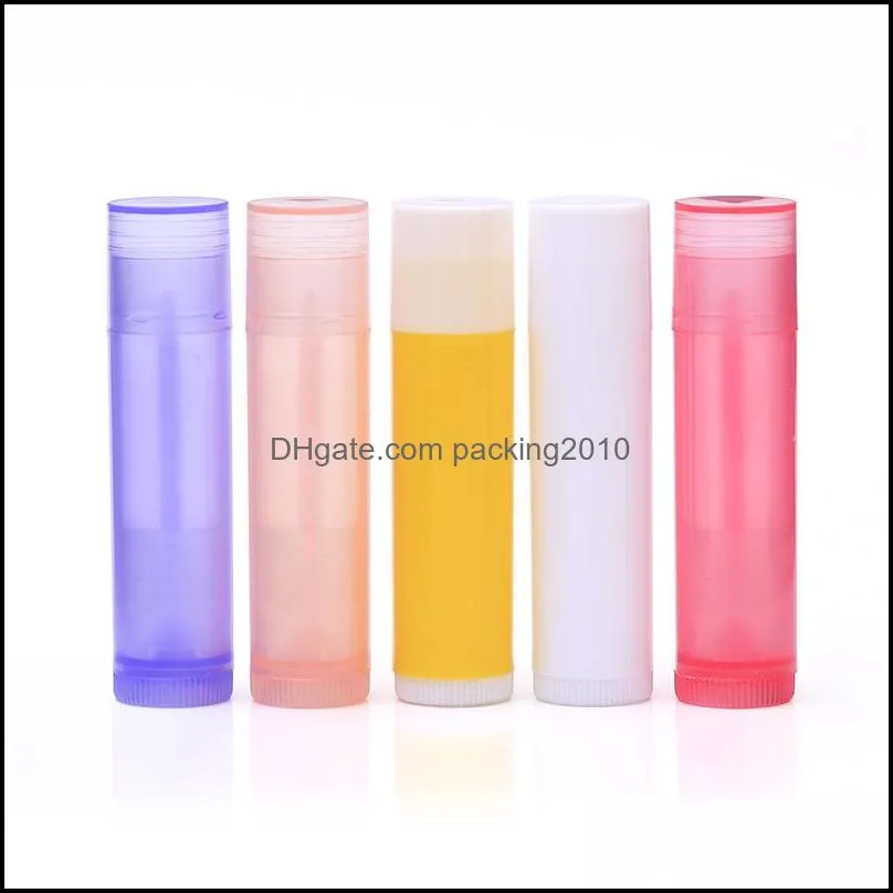 mini empty lip gloss container plastic diy multi colour clear lipgloss lipstick tube lips wax pipe organizer 0 24zm l2