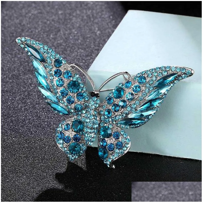 pins brooches zlxgirl arrival green opal colorful butterfly brooch jewelry vintage christmas gifts womens wedding scarf pins