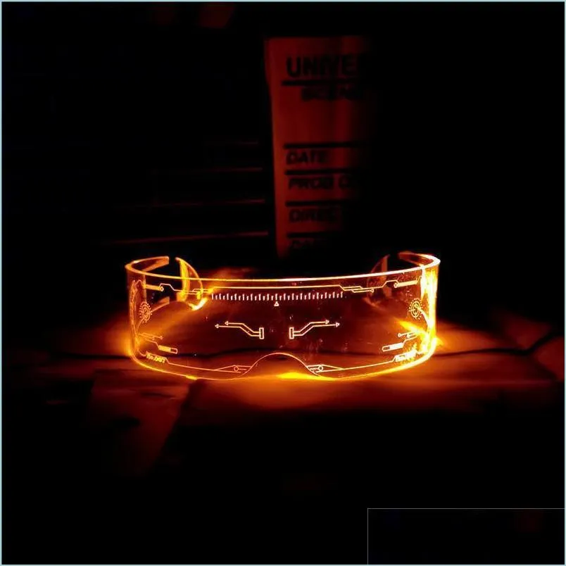 christmas colorful luminous glasses for music party supplies bar ktv valentines day party decoration led goggles festival performance props 20220106