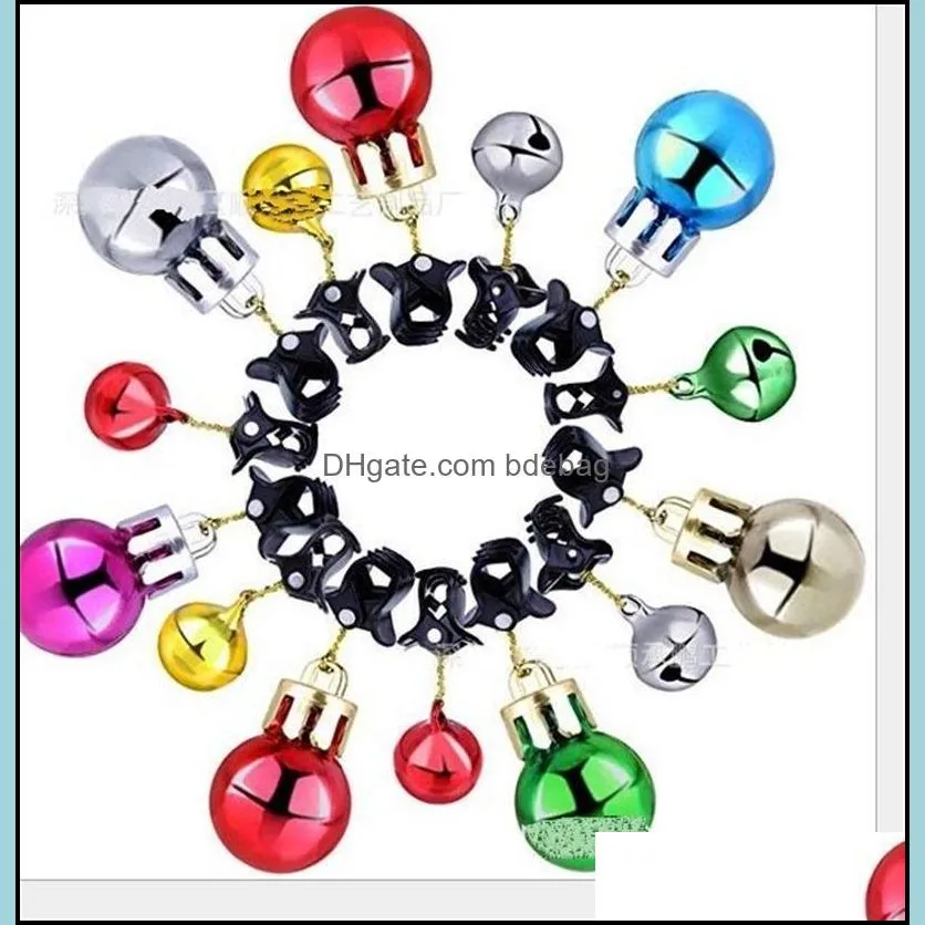 party christmas ball moustache clip multicolor small bell christmases beard hanging ornaments funny 0 62sc j2