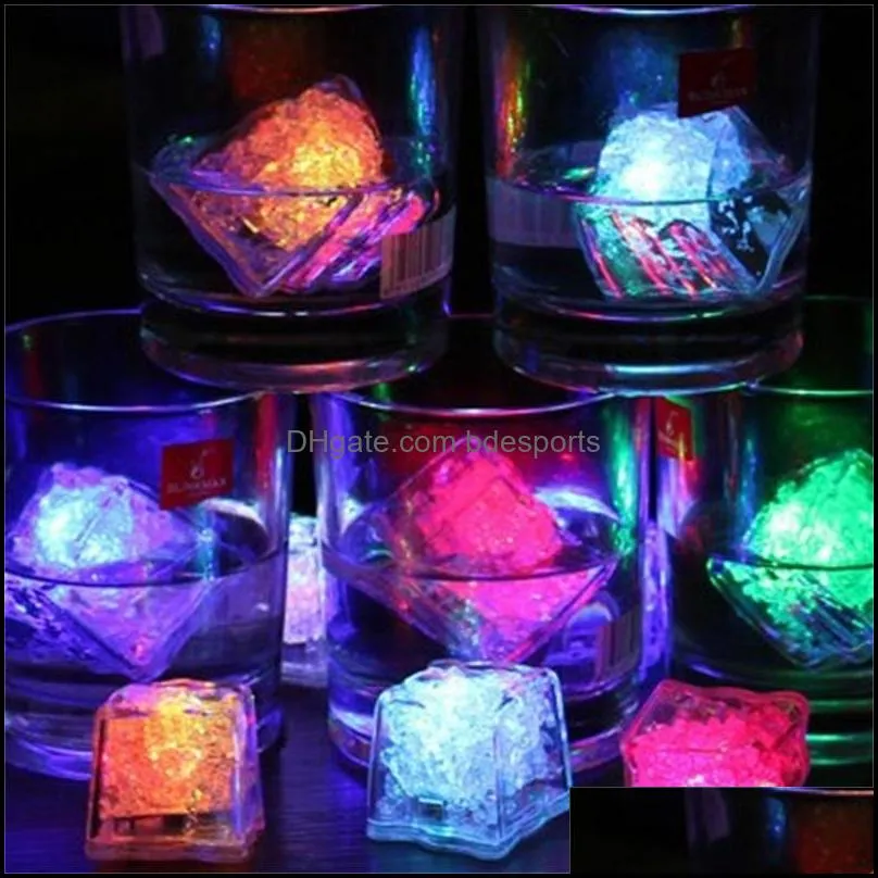 mini led party lights square color changing led ice cubes glowing ice cubes blinking flashing novelty party supply 298 r2