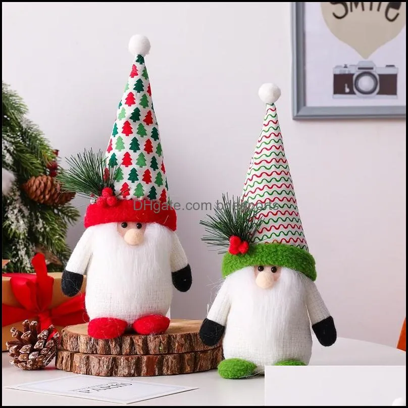 christmas decorations cute plush doll cartoon toy for kids christmas gnome dolls ornaments elf accessories xmas gifts house decor 11 2qy