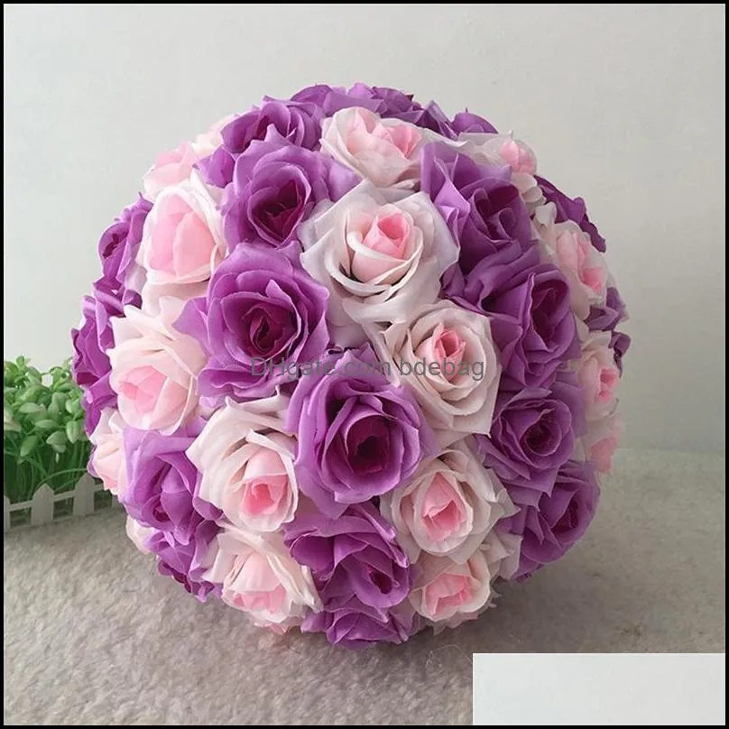 artificial rose flower ball market christmas decorations shop jewelry store ornament plastic flowers balls fake plants many colors 65pb3