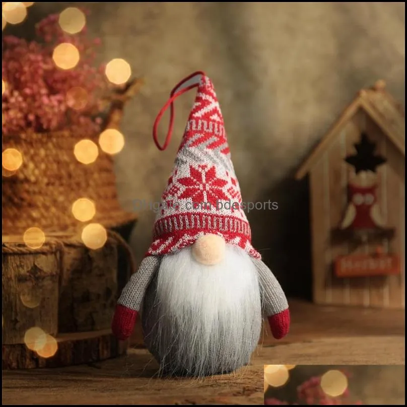 christmas decorations supplies led light dolls for tree white beard santa christmas event gnomes doll ornaments xmas gifts 7 2qy d3