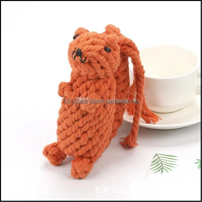 knit animal dog chew toys cute bear elephant tortoise shape pet dog cat toys fashion pet supplies gift