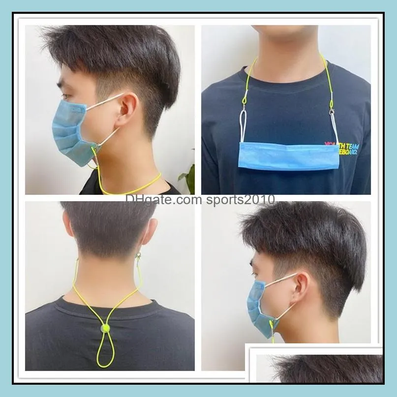 12 colors antiloss mask rope extension reusable face mask holder glassses masks lanyard hang on neck string masks rope