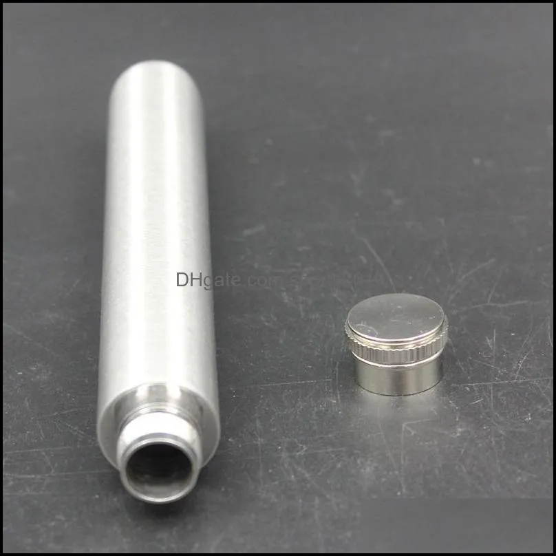 1 5oz 45ml mini stainless steel single wine tube sanding style drinking flasks small portable flagon hot selling