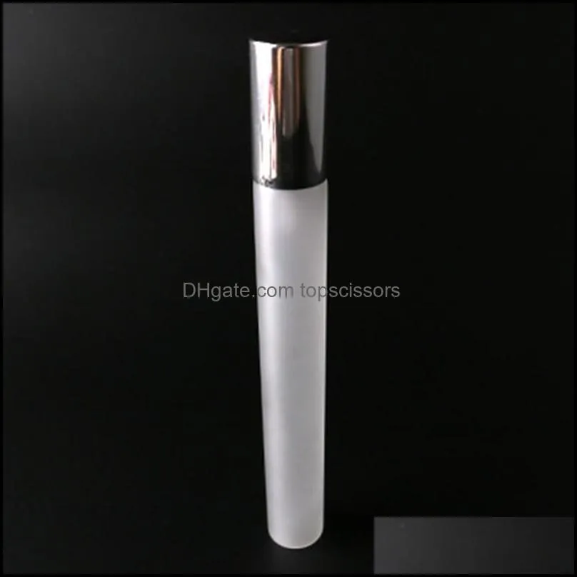 20ml frosted glass spray bottle empty perfume bottle atomizer slivery glod glass perfume vials cosmetic perfume container hha505