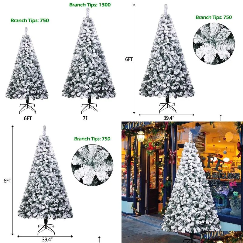 7ft spray white pvc christmas tree 870 branches holiday party diy home light fiber christmas tree hotel decoration t200909