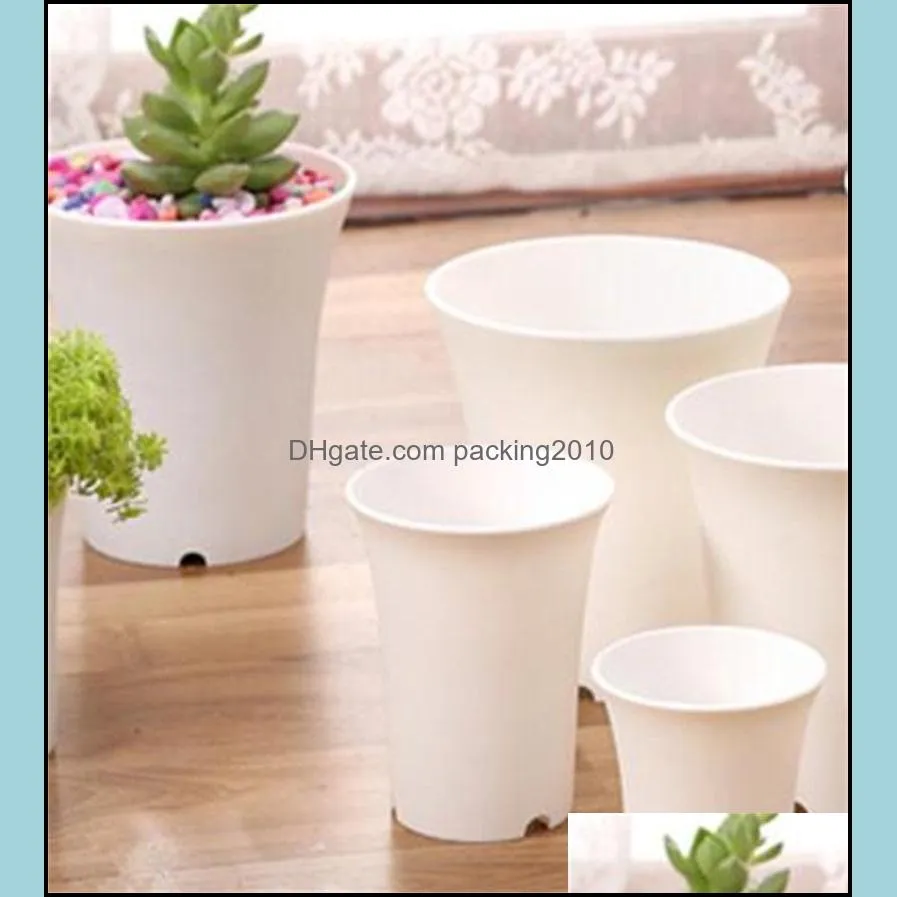 circular fleshy flower pot pp plastics high waist flowerpot grinding plant flowerpots hot selling with different size 2xa j1