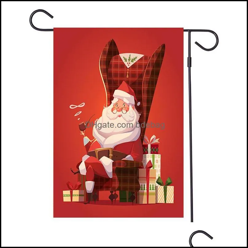 outdoor courtyard decoration banner merry christmas gifts 2020 garden flag create atmosphere bow flags 6mx f2