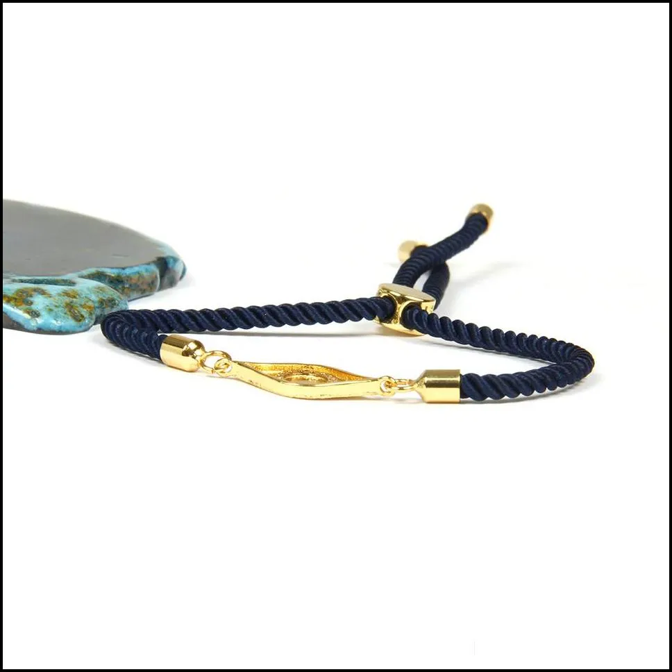 hot sale bracelets wholesale 10pcs/lot high quality black cz turkish lucky eye string bracelet for couples jewelry