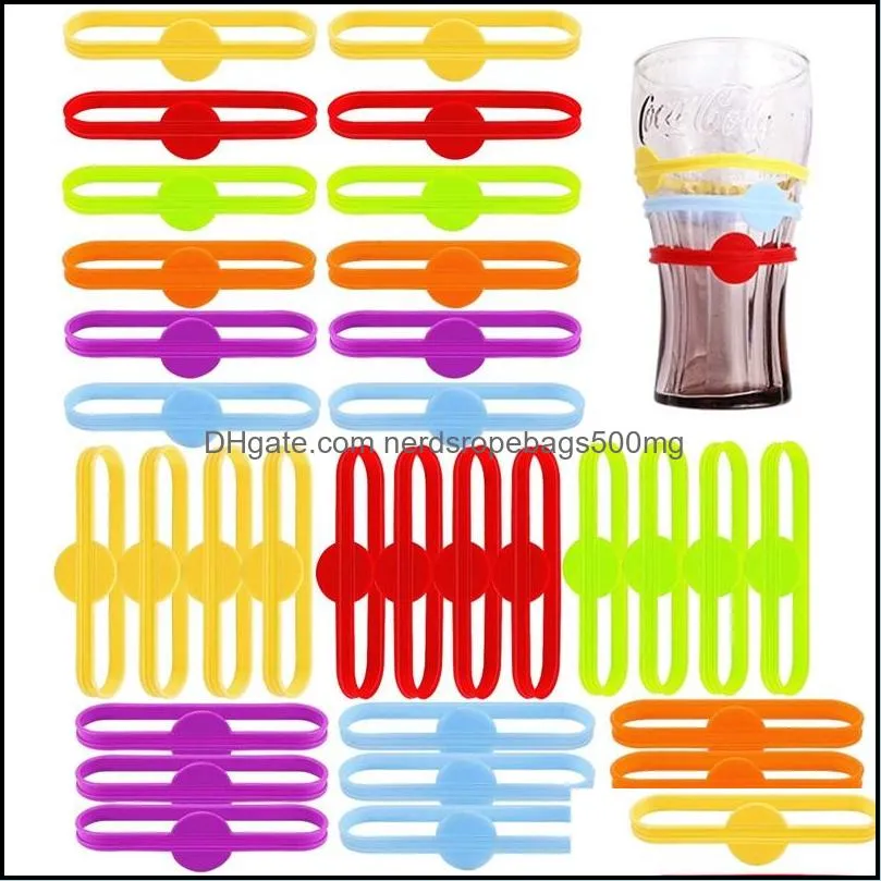 6pcs/set drink markers glass cup wine glass strip tag drinking marker party solution for guest
