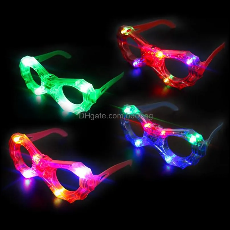 glass light led masks plastic eea499 decor glasses glow toy kids for show celebration neon party christmas up 496 v2