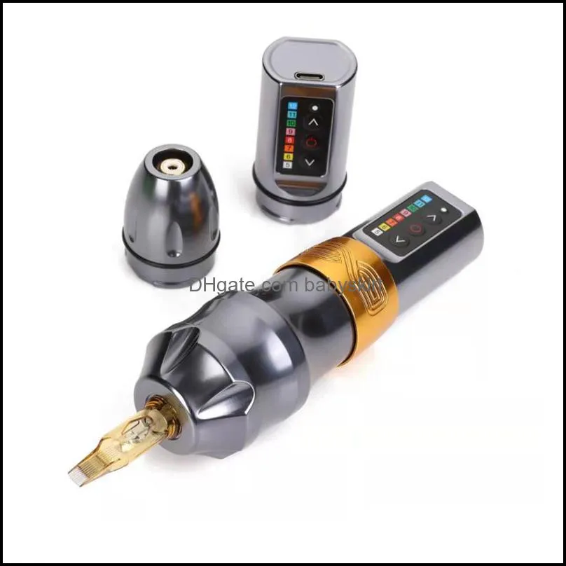 wireless tattoo machine kit coreless motor chargeable lithium battery rotarytattoo pen set