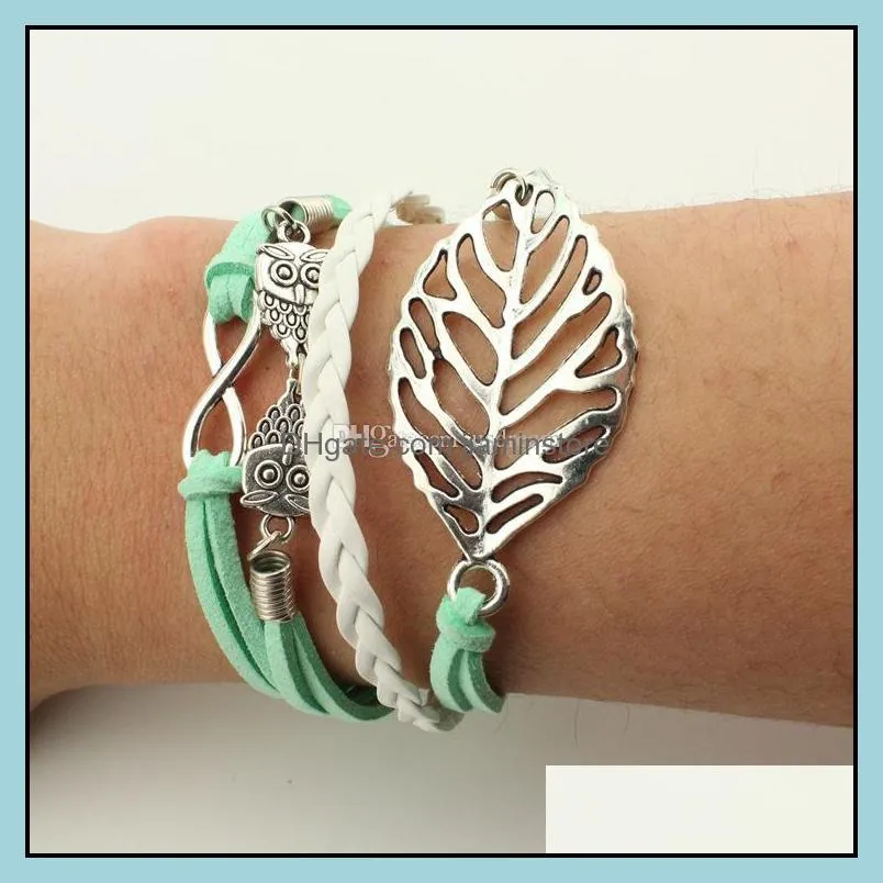 multilayer wrap bracelet charm inspired tree of life love heart believe infinity bracelets for women kids fashion jewelry