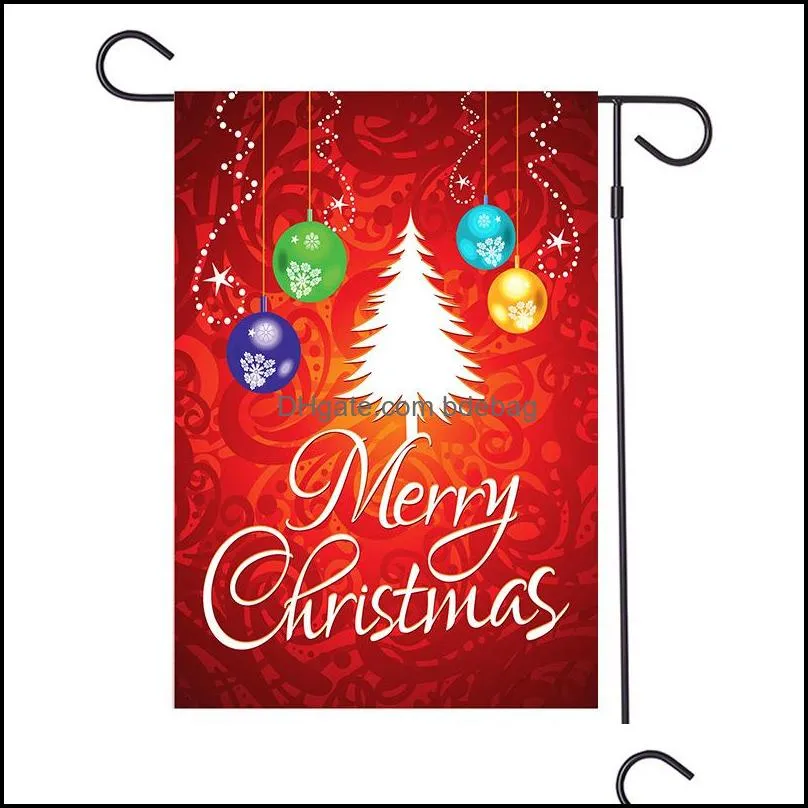 outdoor courtyard decoration banner merry christmas gifts 2020 garden flag create atmosphere bow flags 6mx f2