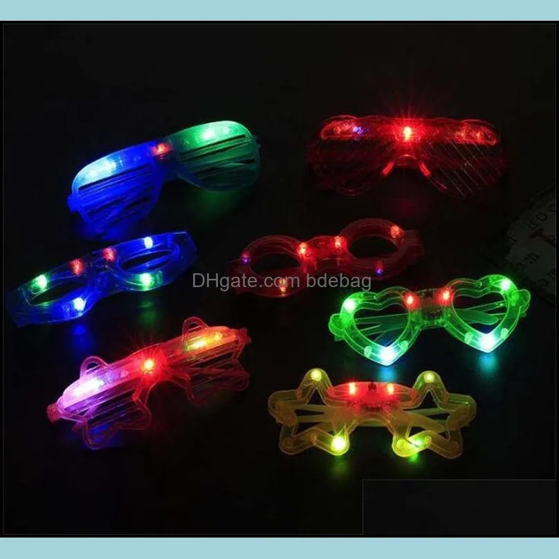 glass light led masks plastic eea499 decor glasses glow toy kids for show celebration neon party christmas up 496 v2
