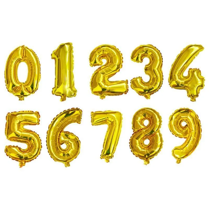 aluminum foil balloon 16inch number design for wedding christmas birthday party decorations trend inflatable balloons for gifts 0 42zz