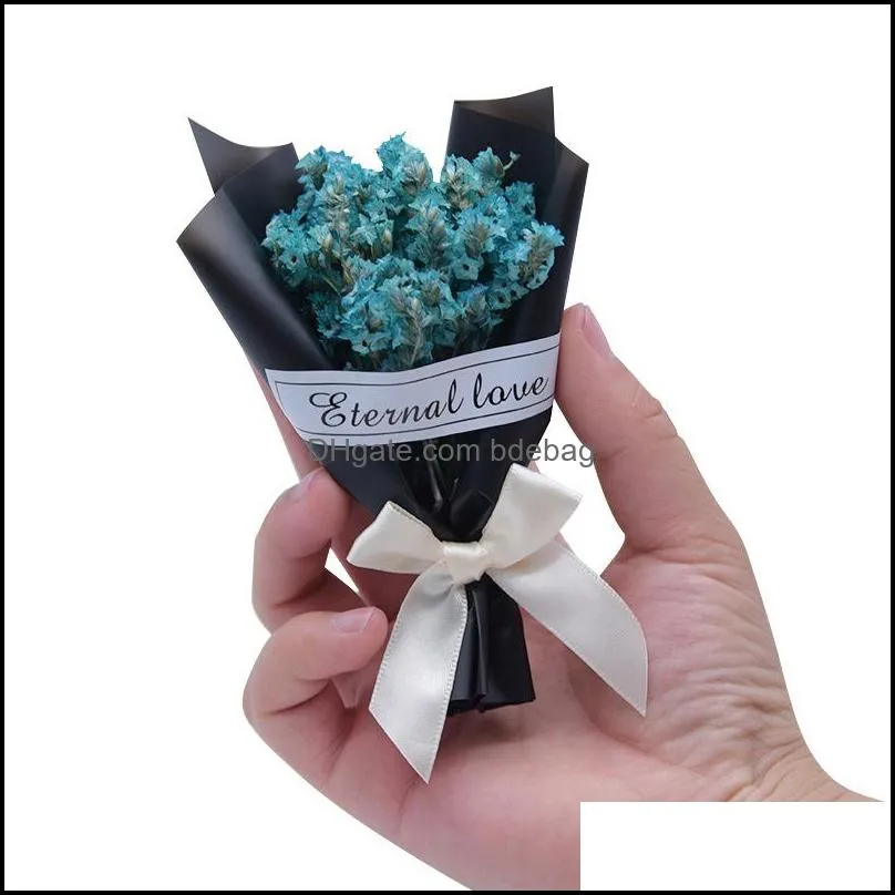 valentine day gift high grade dried flower workmanship mini diy bouquet delicate artificial flowers style 2 5xf ww