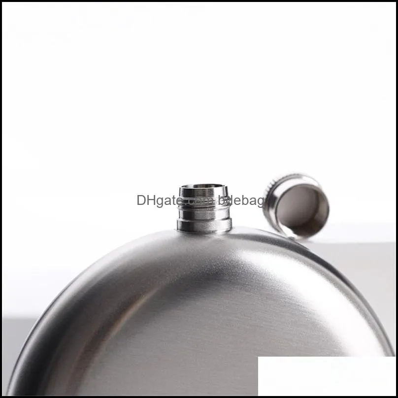 special shaped russian wine pot stainless steel portable hip flask 5 oz round marble pattern bottle simple fashion 10 5ml b2