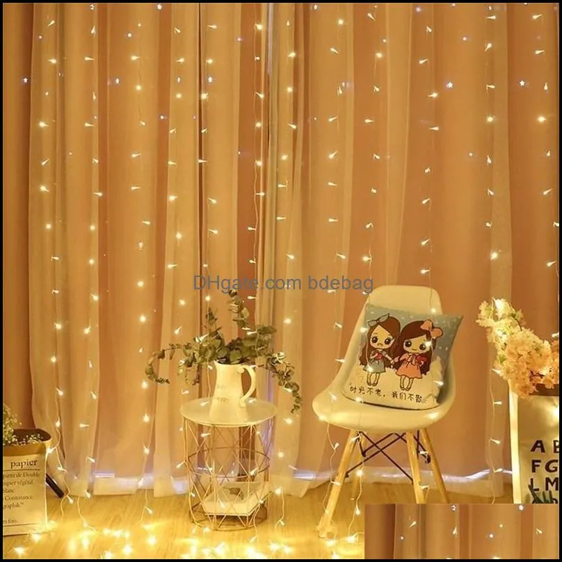 led curtain string light flash garland rustic wedding party decoration table bridal shower bachelorette home gift 20220106 q2