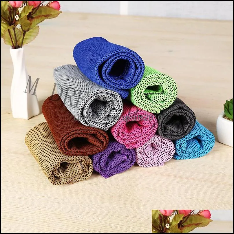 large size ice cold towel 30x90cm cool ice towel summer sunstroke sports exercise cool quick dry soft breathable cooling towel sport