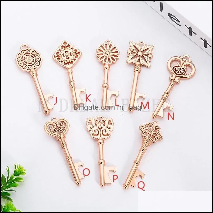 rose gold key beer openers retro key beer bottle opener sunflower animal retro openers for wedding gift party supplies