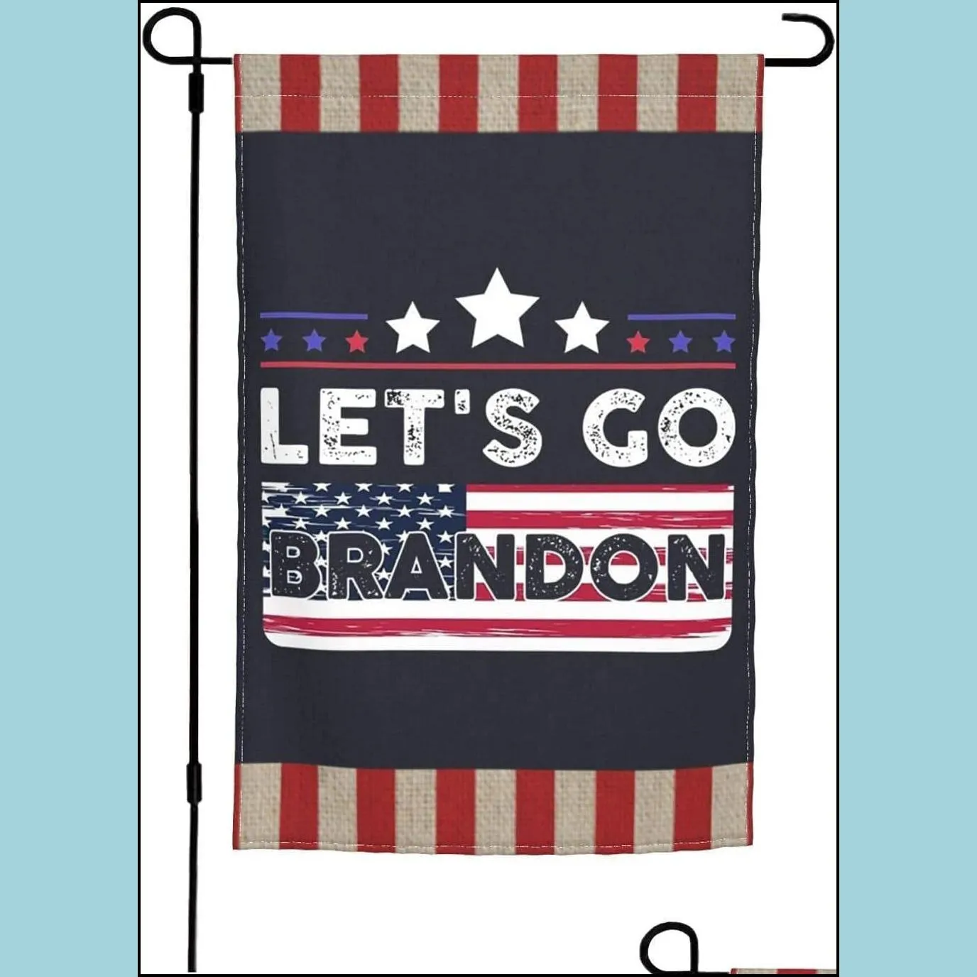 let`s go brandon flags 45*30 outdoor garden banner fjb hand flag double-sided printing party supplies wht0228