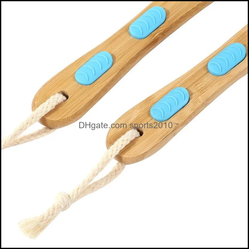 bath brushes with soft and stiff bristles exfoliating skin shower brush specially long wooden handle bath tool