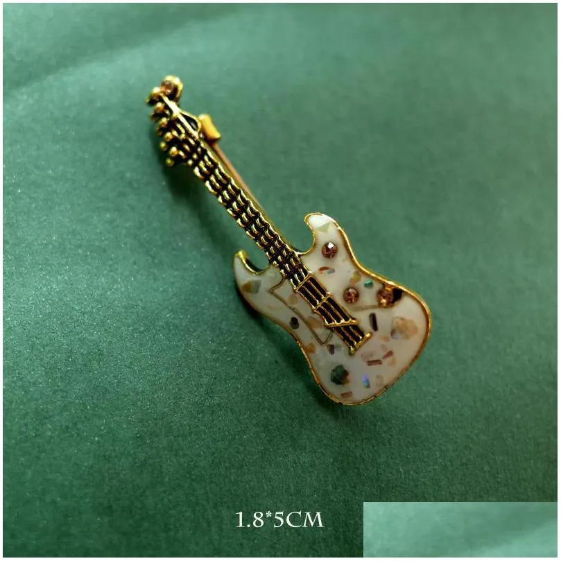 pins brooches fashion musical instruments guitar violin cello piano pins for women girl kids collar brooch cap backpack suit pin