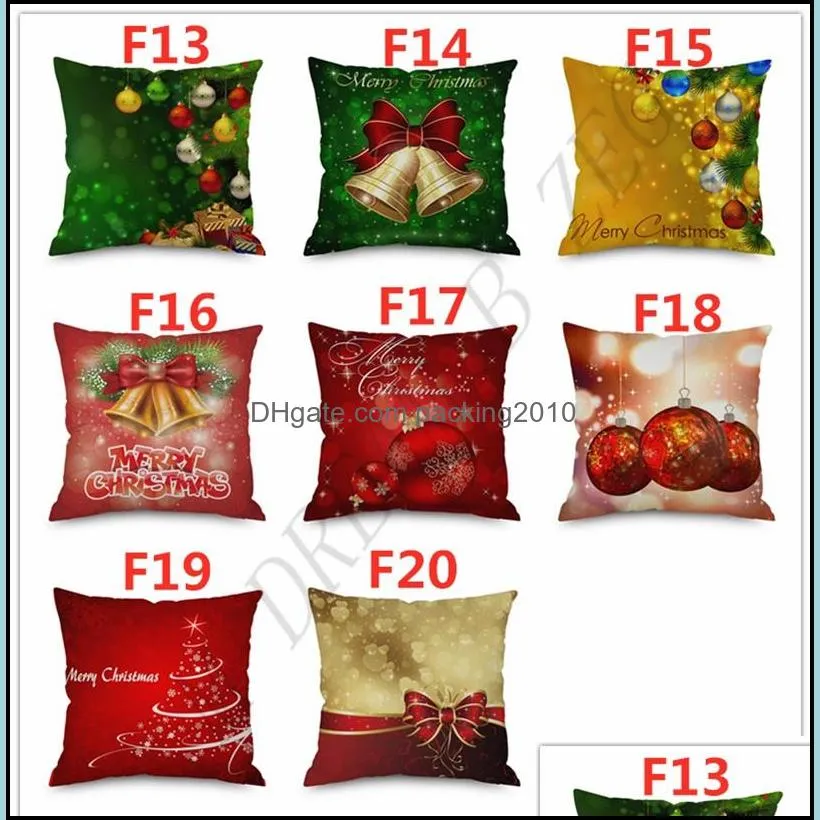 45x45cm christmas pillow case reindeer cushion cover 202 designs happy new year pillow covers reindeers pillowcase home decor
