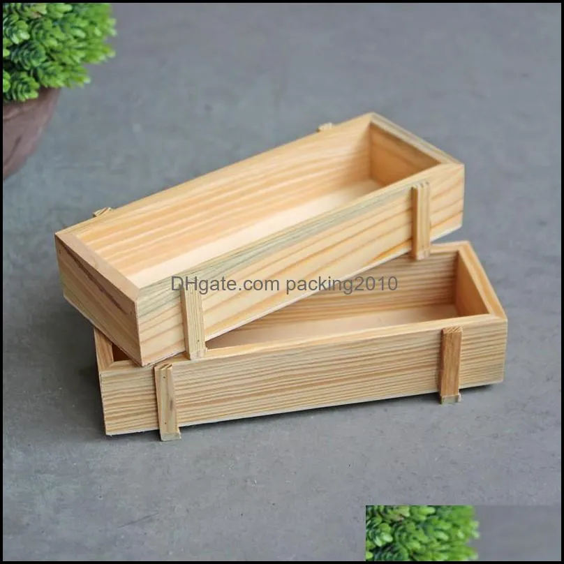 retro design planters fashion wooden garden pot anti wear desktop flowerpot fun decorations storage box 3 7hx zz