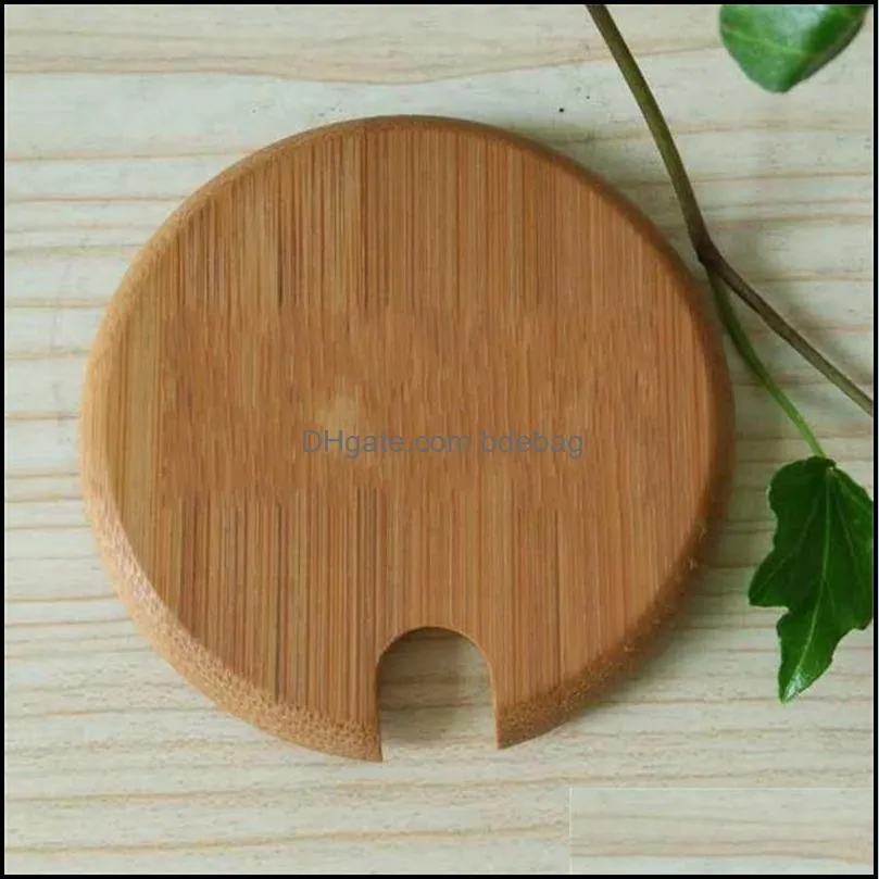 wooden coffee mug lids practical drinkware lid anti dust round brief deisgn glass cans cup cover for kitchen use 3xm zz