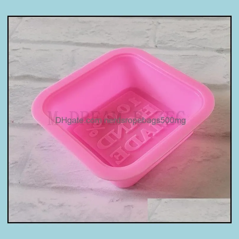 100 hand made soap molds diy square silicone moulds baking mold craft art diy cake mold fast shipping way