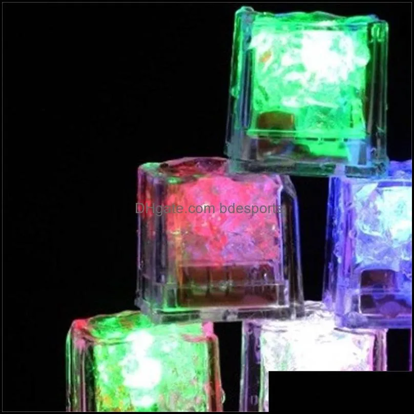 mini led party lights square color changing led ice cubes glowing ice cubes blinking flashing novelty party supply 298 r2