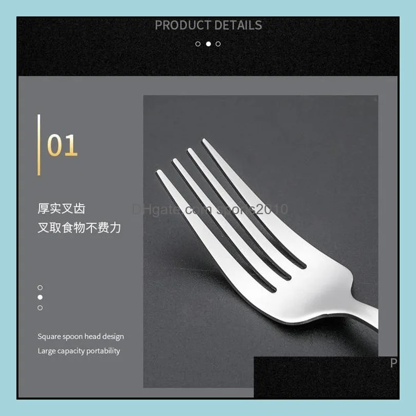 stainless steel cutlery set with abs handles creative imitation wooden handle flatware sets spoon knife fork tableware