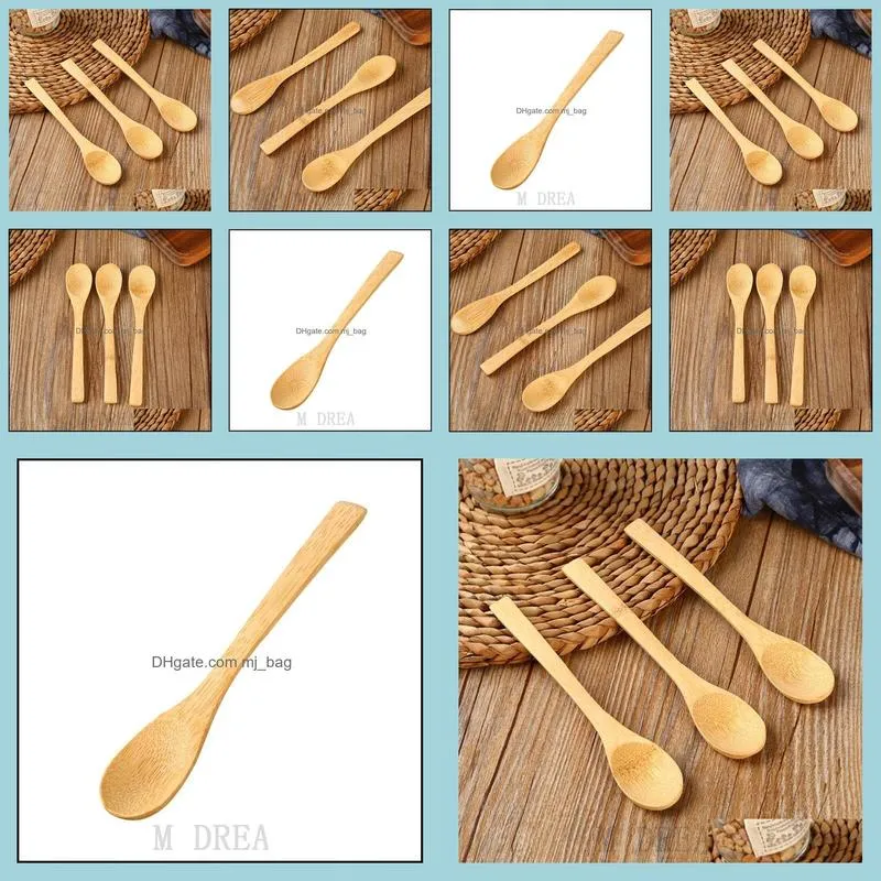 16x3cm bamboo spoons ice cream honey spoon kitchen using scoop