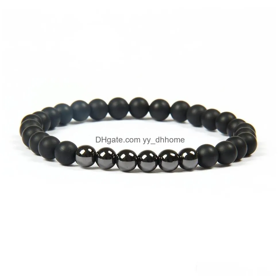  jewelry wholesale 10 sets /lot 6mm natural tiger eye matte stone beads top quality stainless steel skull beaded bracelets